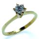Solit�rio em ouro amarelo 18k