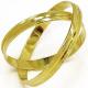 Par de alian�as em ouro amarelo 18k - Trabalhada