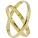 Par de alian�as em ouro amarelo 18k