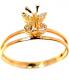 Anel em ouro amarelo 18k com brilhantes