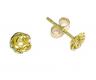 Brinco em ouro amarelo 18k - Rosa
