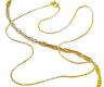 Corrente de ouro 18k - Singapura 3 cores - 45 cm