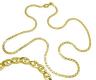 Corrente em ouro 18k - Cadeado achatado - 40 cm