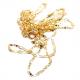 Colar em ouro 18k - Cadeado achatado - 60 cm