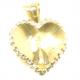 Cora��o em ouro amarelo 18k