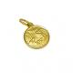 Medalhinha batismo em ouro amarelo 18k