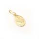 Medalhinha de Santa Luzia em ouro amarelo 18k