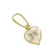 Pingente em ouro 18k com zirconia - cora��o