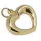 Cora��o em ouro amarelo 18k - Cora��o pol�do