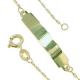 Pulseira de chapa infantil em ouro amarelo 18k