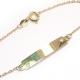 Pulseira de chapa infantil em ouro amarelo 18k