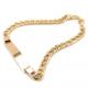 Pulseira com chapa em ouro 18k para crian�a