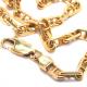 Pulseira de ouro amarelo 18k - Mod cadeado maci�o