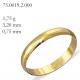 Alian�a em ouro amarelo 18k - pre�o unit�rio