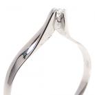 Solit�rio em ouro branco 18k