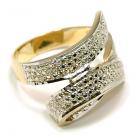 Anel em ouro amarelo e branco 18k