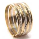 Anel em ouro amarelo e branco 18k - Anel da felicidade