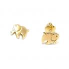 Brinco em ouro 18k - Elefante