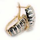 Brinco em ouro amarelo e branco 18k