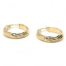 Argola africana de ouro amarelo 18k