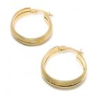 Argola Africana redonda em ouro amarelo 18k