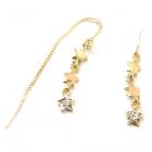 Brinco em ouro amarelo e branco 18k