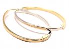 Argola africana em ouro 18k - dupla face