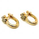 Argola infantil em ouro amarelo e branco 18k