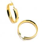 Argola africana em ouro branco 18k