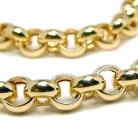 Colar em ouro amarelo 18k - Elo portugu�s - 45 cm