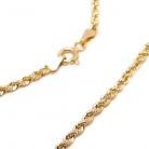 Cord�o de ouro 18k - lazer oco - 50 cm