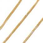 Corrente de ouro amarelo 18k - Rabo Raposa - 45 cm