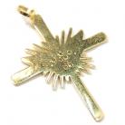 Cruz de ouro 18k com brilhantes