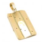 Pingente em ouro amarelo 18k - Placa
