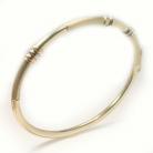Bracelete em ouro 18k - Argolas polida 3 cores