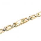 Pulseira em ouro 18k - Chapas ocas