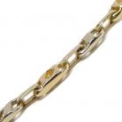 Pulseira em ouro amarelo e branco 18k