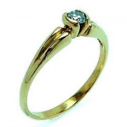 Solitário em ouro amarelo 18k Solitário em ouro amarelo 18k