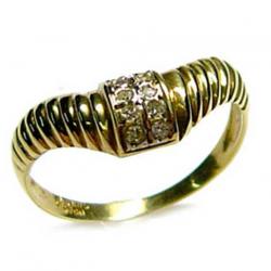 Anel em ouro 18k c/ brilhantes - 1ANO0153 Anel em ouro 18k c/ brilhantes - 1ANO0153