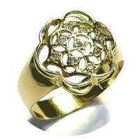 Anel em ouro 18k c/ brilhantes