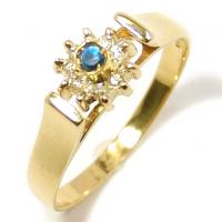 Anel formatura em ouro 18k - Diamantes e Safira - 2ABS0046 Anel formatura em ouro 18k - Diamantes e Safira - 2ABS0046