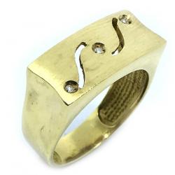 Anel em ouro 18k com Brilhante - 2ANB0045 Anel em ouro 18k com Brilhante - 2ANB0045