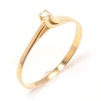 Solitário em ouro amarelo 18k Solitário em ouro amarelo 18k