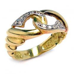 Anel em ouro 18k c/ brilhantes - 2ANO0061 Anel em ouro 18k c/ brilhantes - 2ANO0061