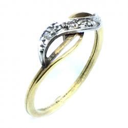 Anel em ouro 18k com brilhantes - 2ANB0192 Anel em ouro 18k com brilhantes - 2ANB0192