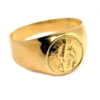 Anel em ouro amarelo 18kts S�o bento