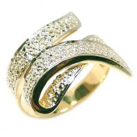 Anel em ouro amarelo e branco 18k