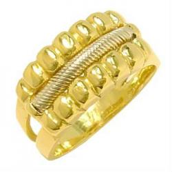 Anel em ouro amarelo e branco 18k - 2ANO0509 Anel em ouro amarelo e branco 18k - 2ANO0509