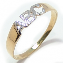 Anel em ouro amarelo 18k - ABC - 2ANO0520 Anel em ouro amarelo 18k - ABC - 2ANO0520