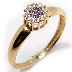 Anel em ouro 18k com zirconia - 2ANZ0049 Anel em ouro 18k com zirconia - 2ANZ0049